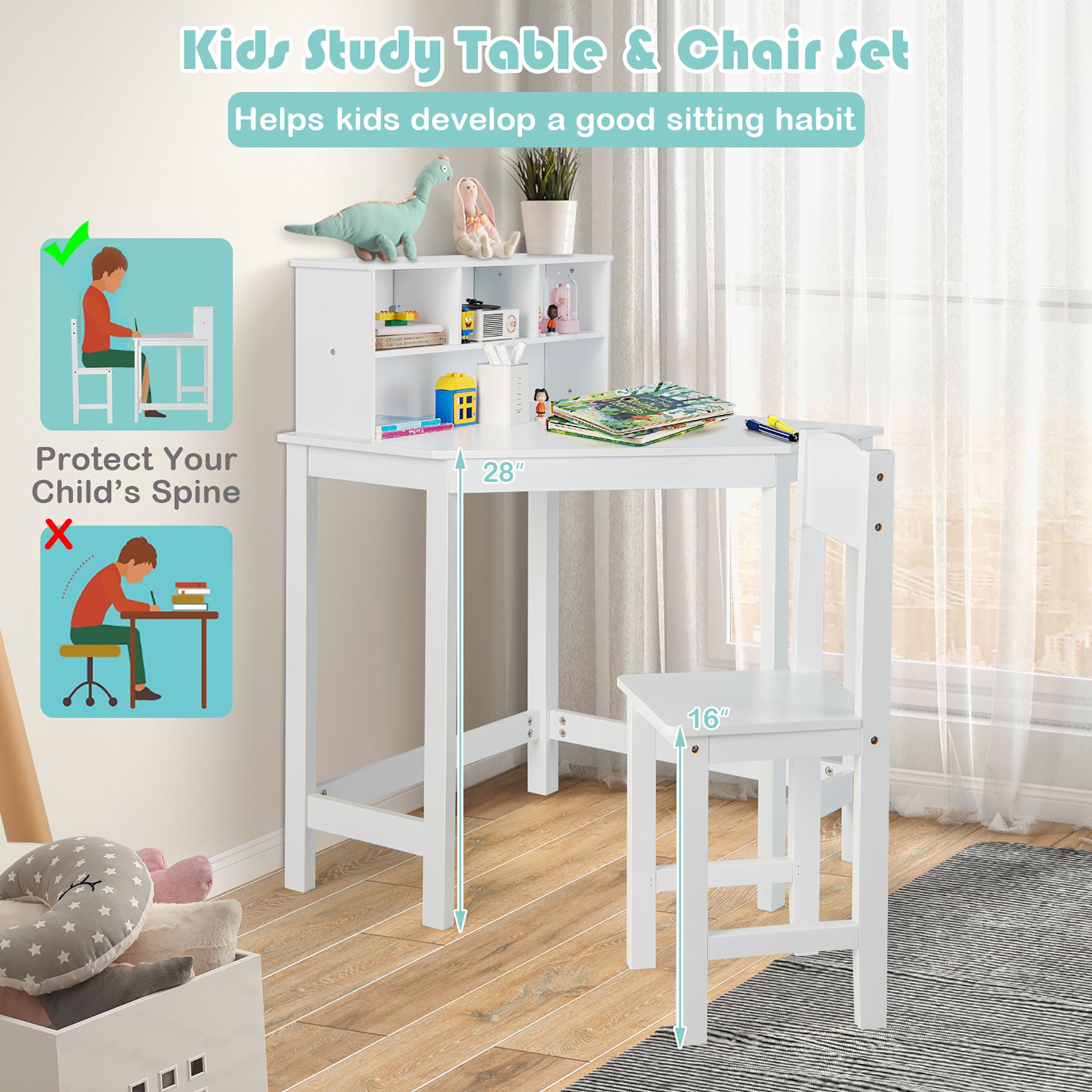 Kids Corner Desk & Chair Set